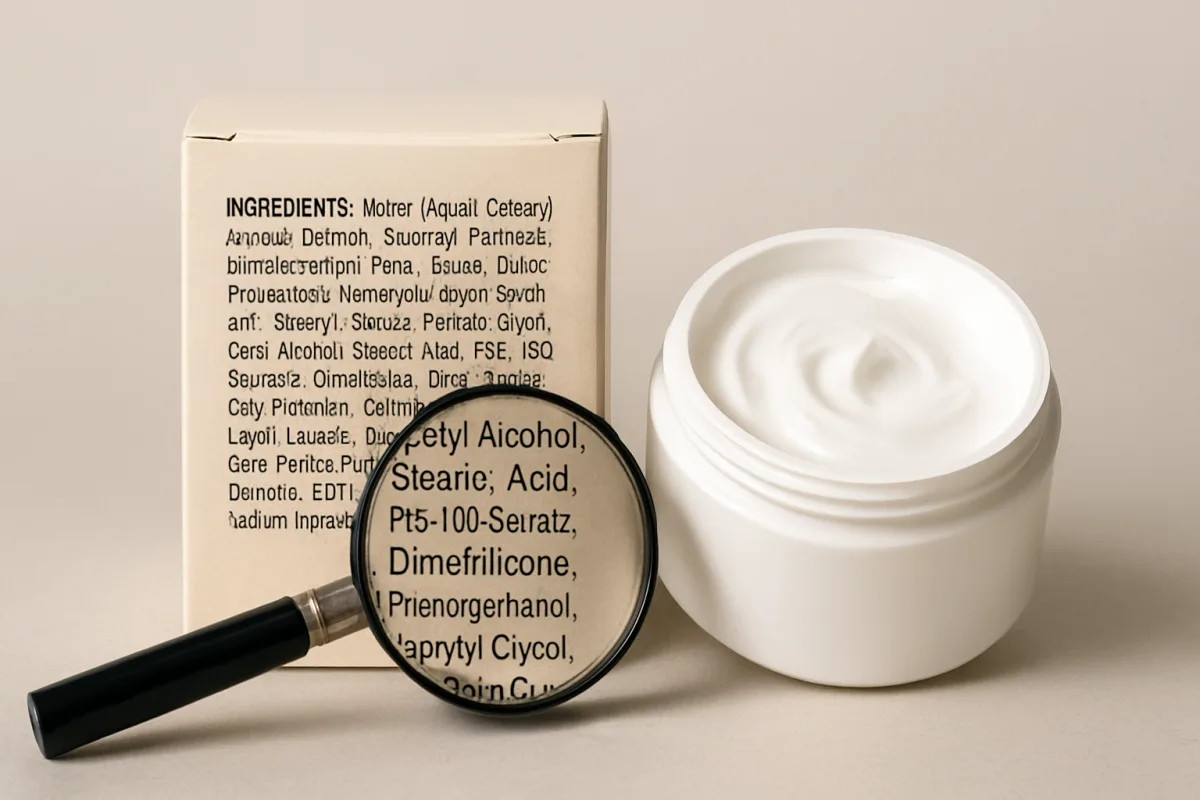 INCI di una crema viso: cosa puoi capire davvero dall'elenco ingredienti